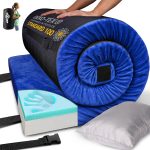 Thick Memory Foam Camping Pad Futon Mattress Full, Portable Floor Sleeping Mat Sleepover Guest Bed Roll Up Mattress for Indoor Outdoor Travel - Image 6