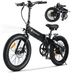 isinwheel U5-W Electric Bike Adult 500W, 20MPH, Max Range 45+ Mile E Bike, 20" Folding Bikes, 48V Removable Battery Electric Bicycle - Image 2