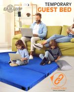 Thick Memory Foam Camping Pad Futon Mattress Full, Portable Floor Sleeping Mat Sleepover Guest Bed Roll Up Mattress for Indoor Outdoor Travel - Image 8