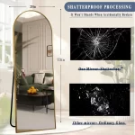 Metal Arch Full Length Mirror Floor Mirror Wall-Mounted - Image 21