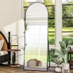 Metal Arch Full Length Mirror Floor Mirror Wall-Mounted - Image 10