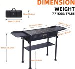 Portable Charcoal Grill, Folding Camping Grills + Camping Kitchen Station, Camping Table, Picnic Table, Grill Table, Folding Table - Image 6