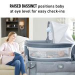 Graco Pack 'n Play Close2Baby Bassinet Playard Features Portable Bassinet Diaper Changer and More, Derby - Image 41