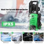 3500PSI Electric Pressure Washer, 1800W 2.6 GPM Portable Electric Power Washer with 4 Nozzles - Image 5