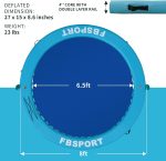 Inflatable Dock Floating Platform, 8ft Inflatable Water Hammock Floating Deck for Lake W/Cupholder, Round Floating Ring Float Ring, Pool Float Raft Lounger Island Platform Pad - Image 15
