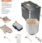 KBS 17-in-1 Stainless Steel Bread Machine with Dual Heaters - Image 3