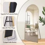 Metal Arch Full Length Mirror Floor Mirror Wall-Mounted - Image 26